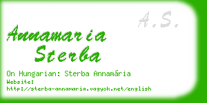 annamaria sterba business card