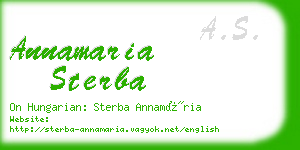 annamaria sterba business card